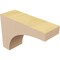 Ekena Millwork 2"W x 6"D x 4"H Classic Huntington Rough Cedar Woodgrain TimberThane Corbel, Primed Tan CORUR02X06X04HUNRCPR - alternate 4